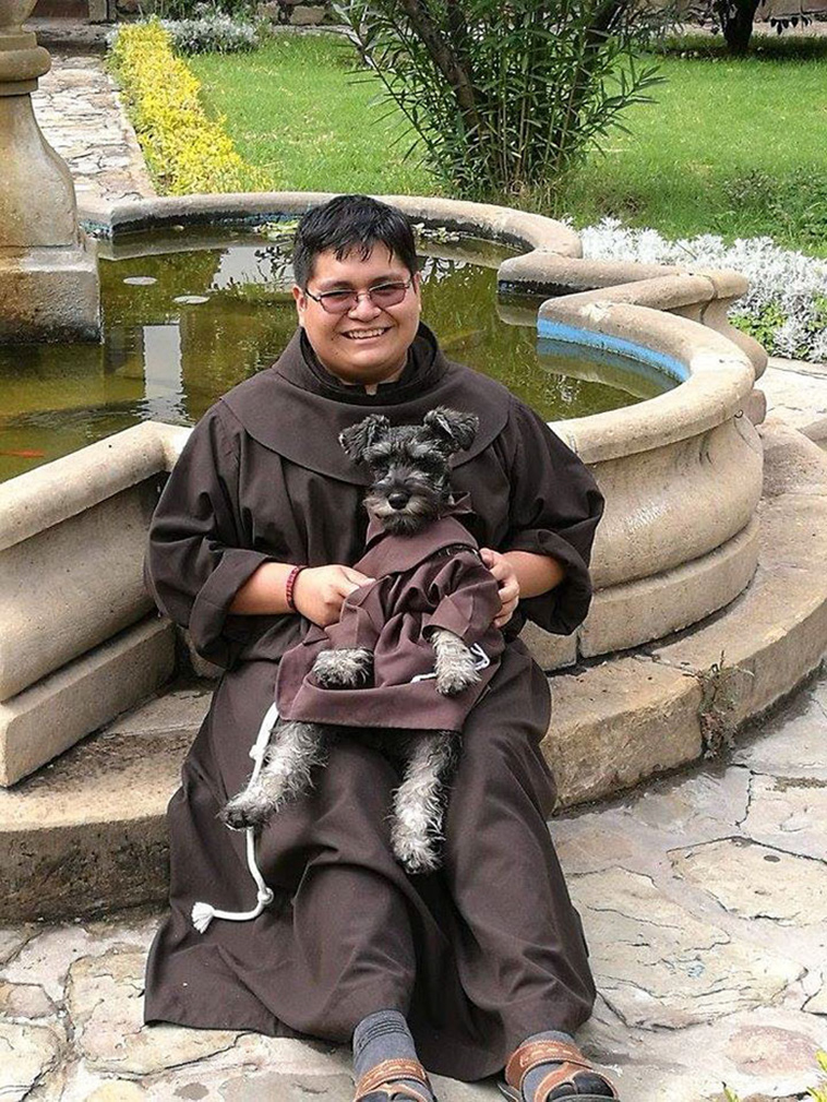 monastery adopts friar dog